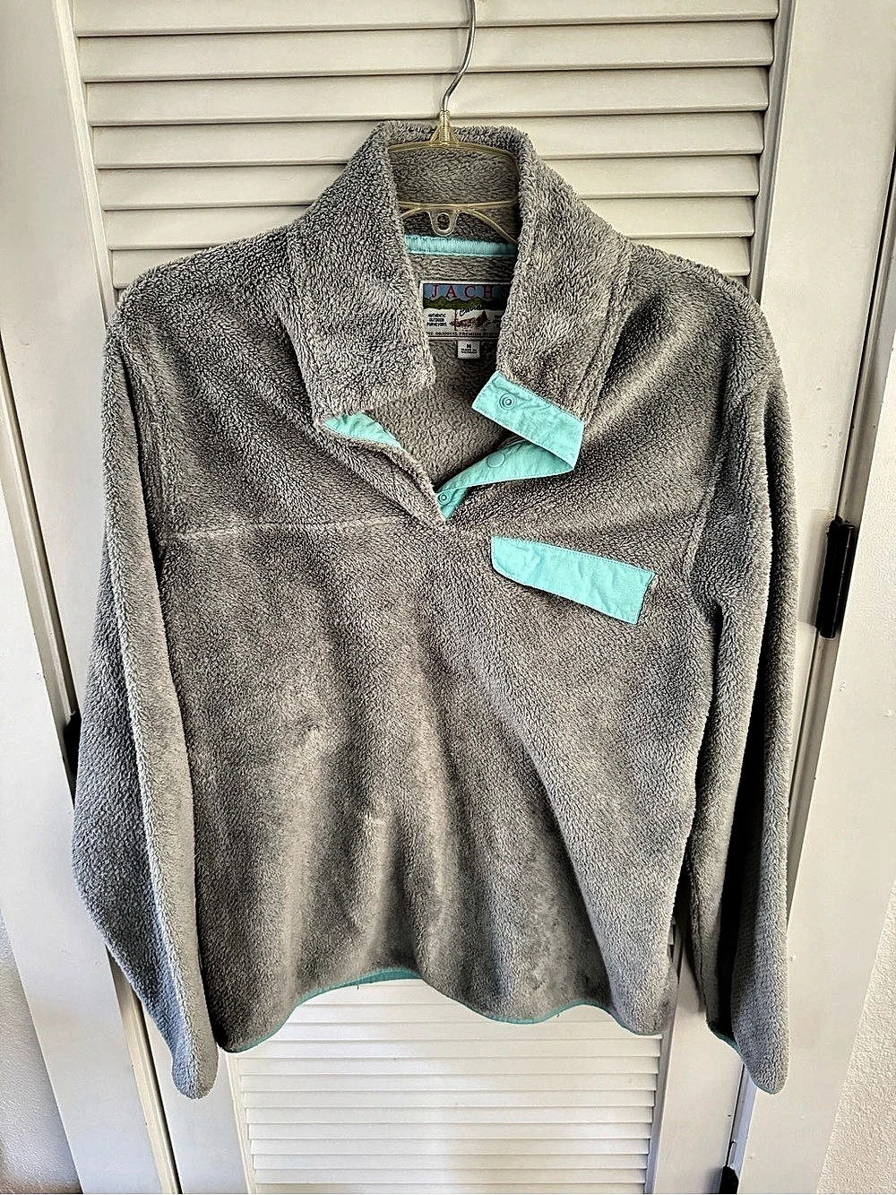 Jachs Fleece Jacket in Gray Medium Like New
